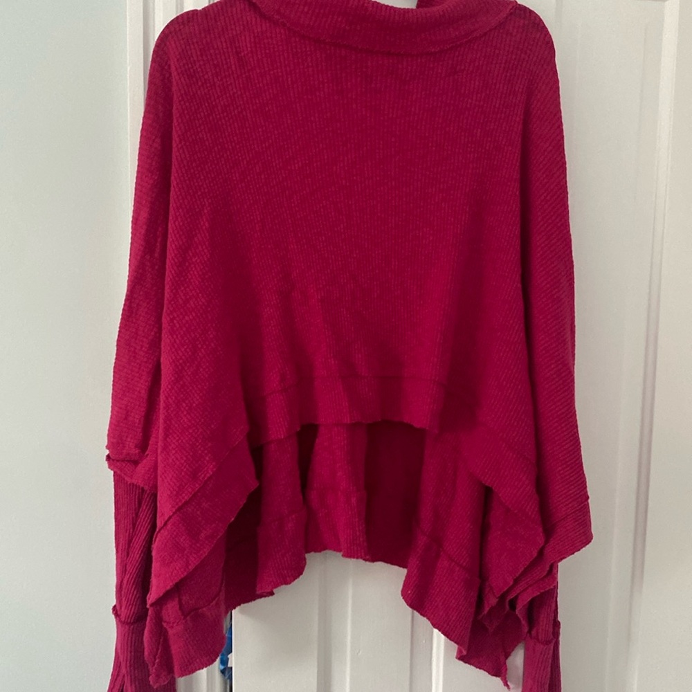 Free people pink turtle neck